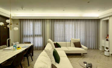 【客廳單一層窗紗／布｜窗簾規劃新思維】